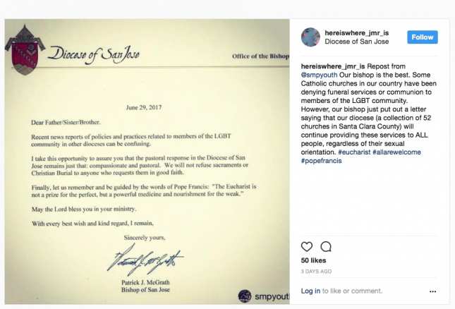 As directivas LGBTQ do Bispo McGrath. As directivas LGBTQ do Bispo McGrath.