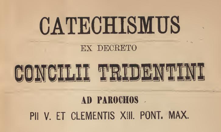 Catecismo por Decreto do Concílio Tridentino para párocos