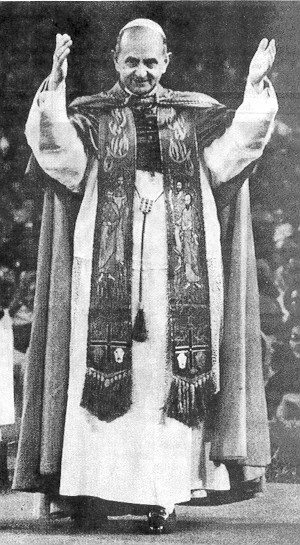 Paulo VI com o peitoral do éfode