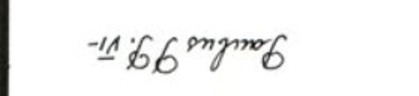 Assinatura de Paulo VI invertida - 666