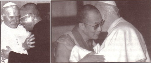 João Paulo II com Dalai Lama.